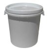 Kbelík  32l bílý + víko - kulatý