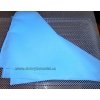 Plachetka modrá - trojúhelník 360mm, PE2 35g/m2 - balení 5ks