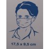 Rouška ochranná - netkaná textilie/ 3 vrstvy - 5ks