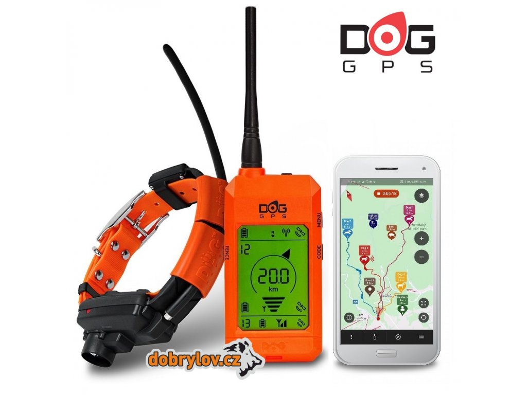 DOGTRACE DOG GPS X30B, sada GPS - sledovací zařízení se zvukovým lokátorem.