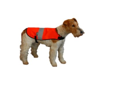 Reflexní vesta pro psy s reflexní páskou - oranžová