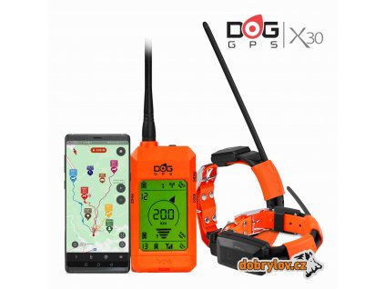 DOGTRACE DOG GPS X30 - sada sledovacího a výcvikového zařízení.  + Doprava a dárek ZDARMA