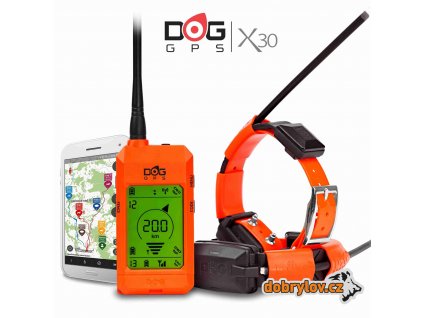 DOGTRACE DOG GPS X30T - sada sledovacího a výcvikového zařízení.  + Doprava a dárek ZDARMA