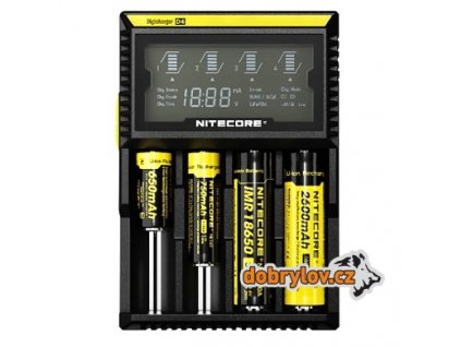 Nabíječka Nitecore D4 EU pro Ni-CD/ Ni-MH/ Li-Ion/ LiFePO4