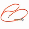 Vodítko ploché šíře 16mm, kolem těla, nerozepínací, oranžové volitelné ukončení