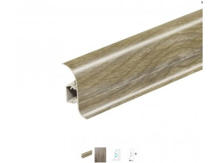 Soklová lišta Salag 56 mm PVC Jabloň divoká