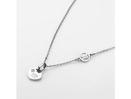 Ocelový náhrdelník STORM MINI HEART Necklace-Silver