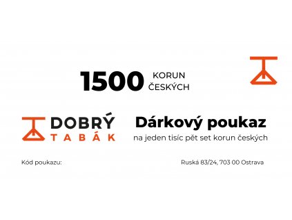 Poukaz 1500,- Kč