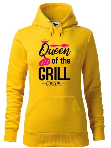 10009 17 damska mikina s potiskem queen of the grill