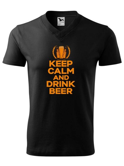10409 1 panske v tricko s potiskem keep calm beer