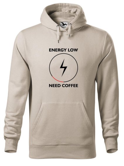 10817 5 panska mikina s potiskem need coffee