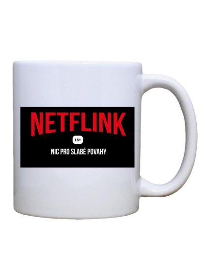 Dobrý triko keramický hrnek s potiskem netflink