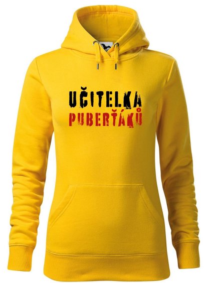 10937 15 damska mikina s potiskem ucitelka pubertaku