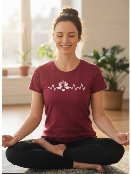 Dobrý triko dámské tričko tep yoga
