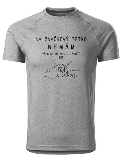 11708 7 panske funkcni tricko s potiskem na znackovy triko nemam