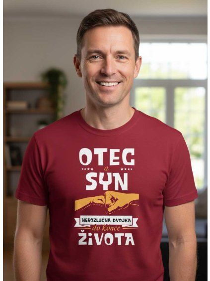 Dobrý triko pánské tričko otec a syn