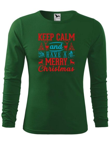 12005 7 panske bavlnene triko keep calm christmas