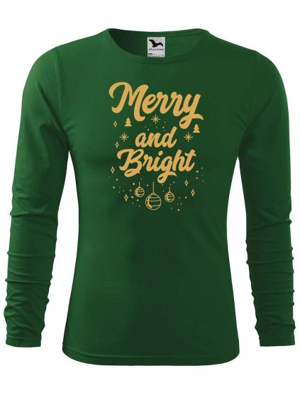 12149 7 panske bavlnene triko merry and bright