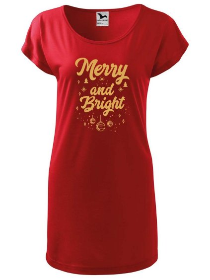 12167 2 damske tricko saty merry and bright