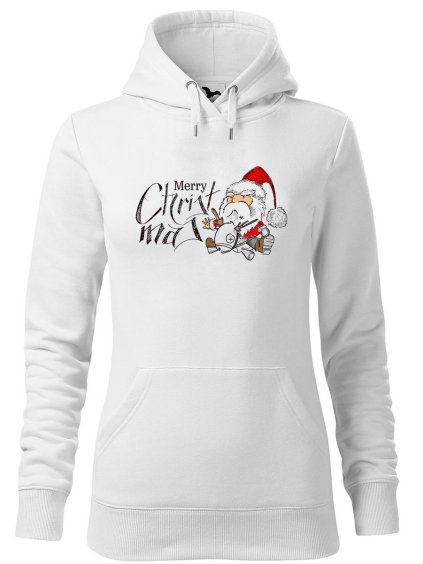12362 damska mikina s potiskem merry christmas