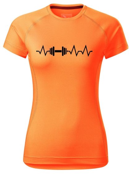 12584 5 damske funkcni tricko s potiskem tep cinka