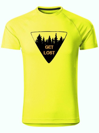 12740 6 panske funkcni tricko s potiskem get lost