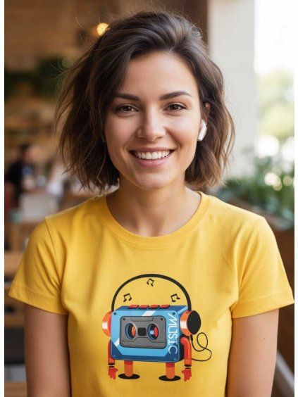 Dobrý triko dámské tričko walkman