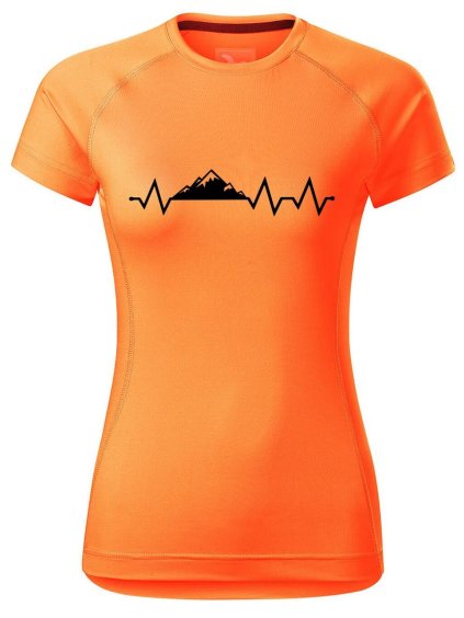 13643 5 damske funkcni tricko s potiskem tep hory