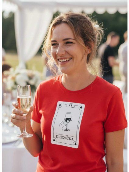 Dobrý triko dámské tričko družička tarot