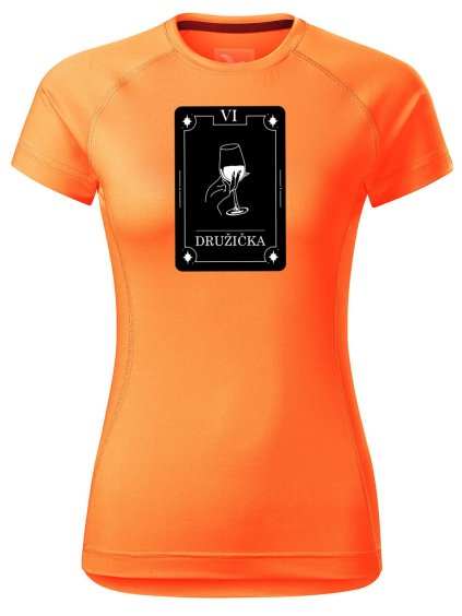 Dámské funkční tričko s potiskem Družička tarot
