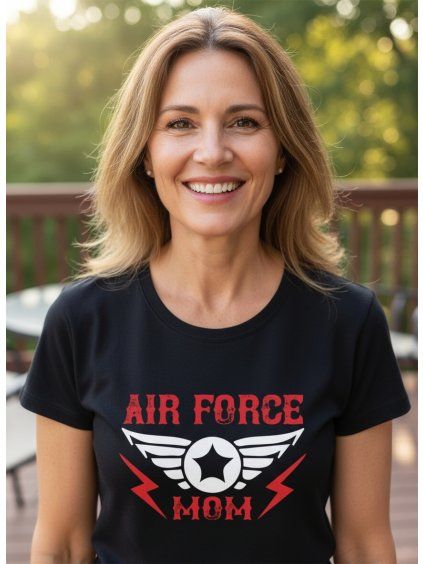 Dobrý triko dámské tričko Air force mom