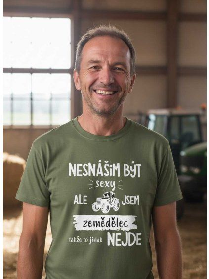 Pánské tričko sexy zemědělec