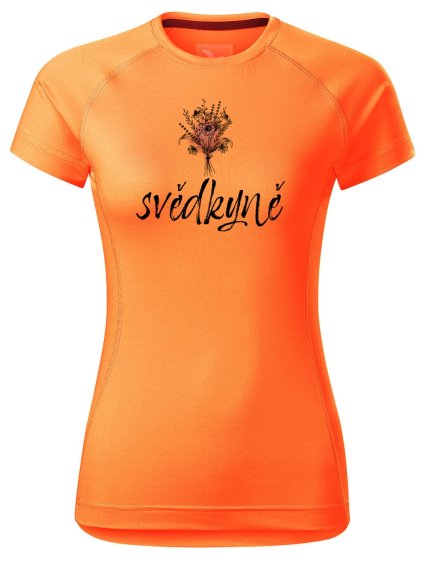 Dámské funkční tričko s potiskem Svědkyně kytice