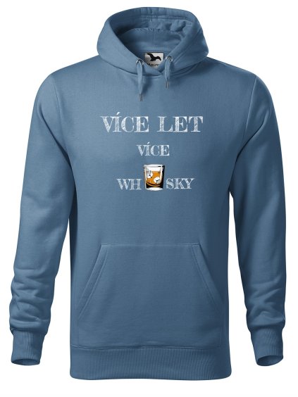 Pánská mikina s potiskem Více let whisky