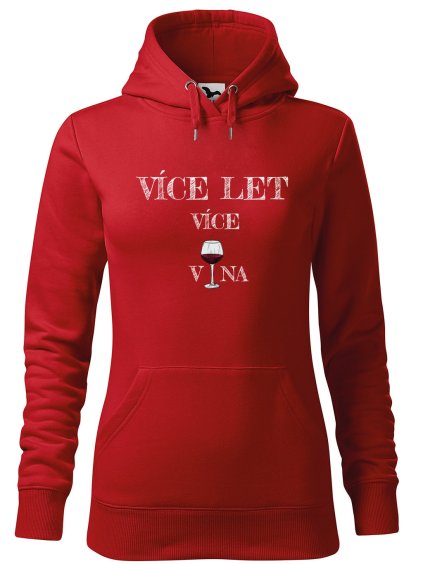 Dámská mikina s potiskem Více vína