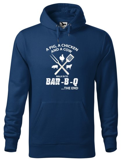 Pánská mikina s potiskem BAR-B-Q