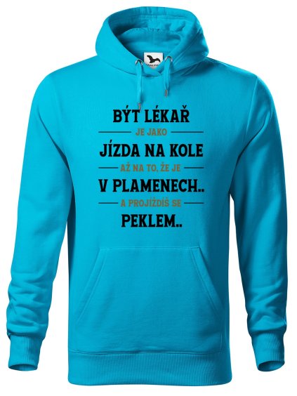 Pánská mikina s potiskem Být lékař