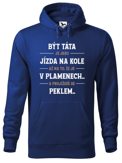 Pánská mikina s potiskem Být táta