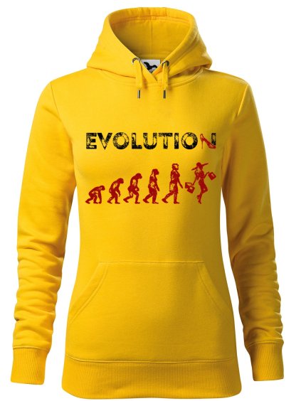 Dámská mikina s potiskem Evoluce nákupy