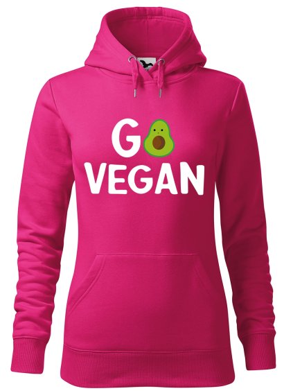 Dámská mikina s potiskem Go vegan