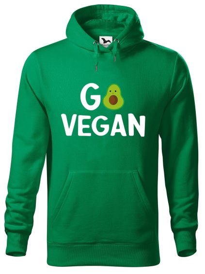 Pánská mikina s potiskem Go vegan