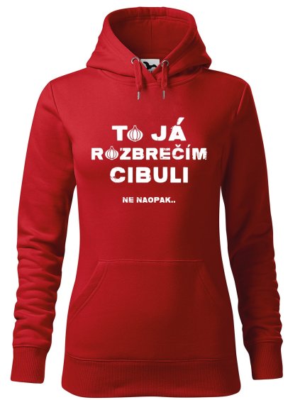 Dámská mikina s potiskem Rozbrečím cibuli