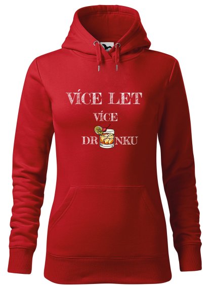 Dámská mikina s potiskem Více drinku