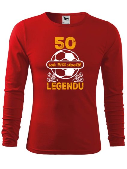 Pánské bavlněné triko 50 let legenda fotbal