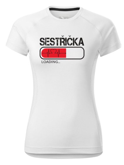 Dámské funkční tričko s potiskem Sestřička loading