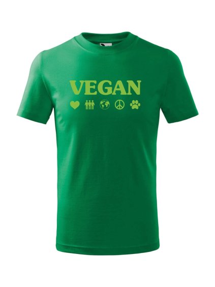Dětské tričko Vegan symboly