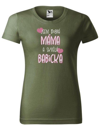 1575 11 damske tricko skvela babicka