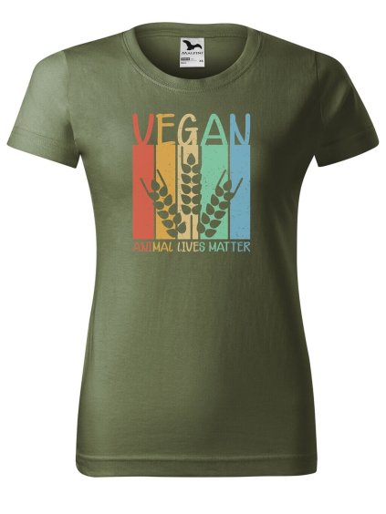 Dámské tričko s potiskem Vegan