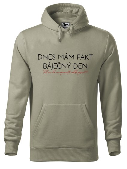 Pánská mikina s potiskem Báječný den