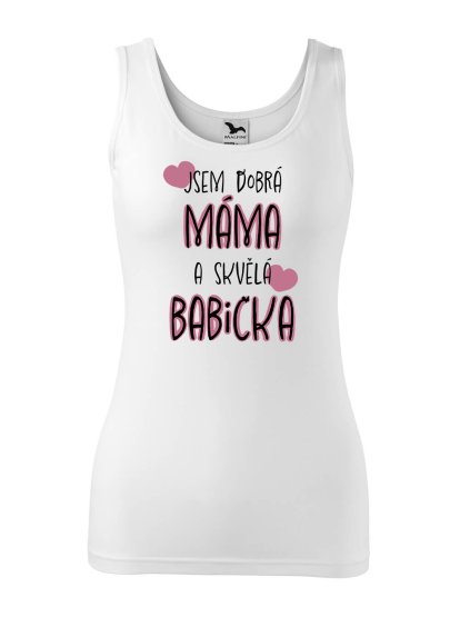Dámské tílko s potiskem Skvělá babička